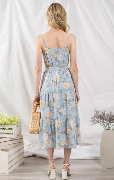 Laced Floral Midi