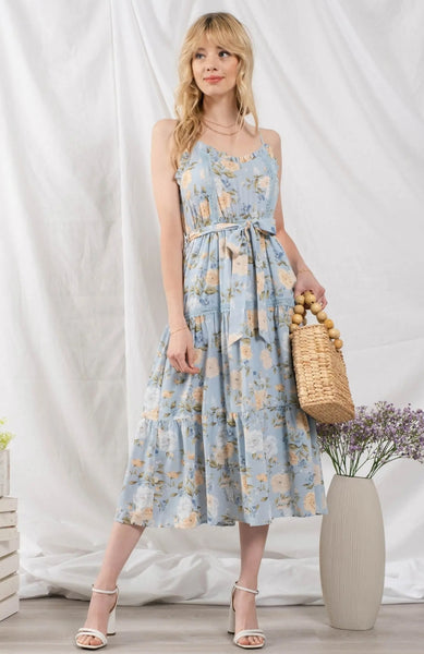 Laced Floral Midi