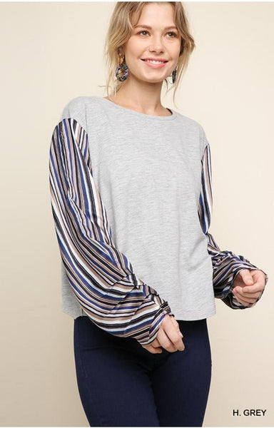 Silk Striped Long Sleeve