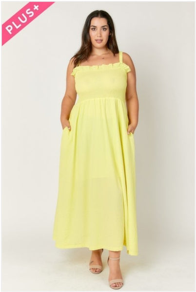 Strap Back Lime Maxi